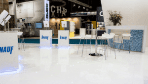 Expofloor white high gloss floor panel